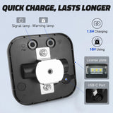 AgriEyes T327 Wireless Trailer Light with Magnetic Suction Cup, Rechargeable LED Tow Light with Flashing Mode