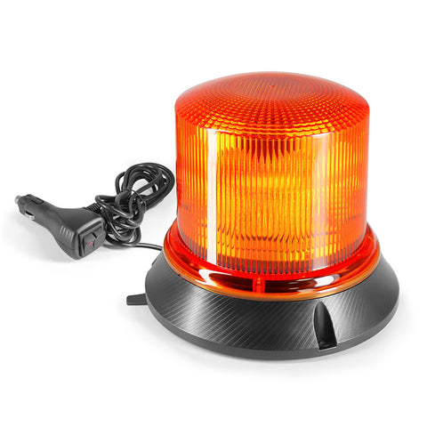 AgriEyes W225M Amber Beacon Light, 5.1'' 8 Modes Flashing LED Safety Warning Lights for Trucks