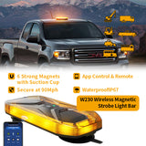 AgriEyes W230B App Control Wireless Magnetic Strobe Light Bar for Trucks