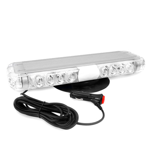 AgriEyes W54M Modular Magnetic Strobe Light Bar, 12 Inch Amber LED Flashing Lights