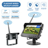 AgriEyes Flagship Wired Backup Camera （Includes 1 Camera）– 4 Inputs, Night Vision, IP69K, Audio, Split-Screen & More
