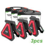 BOGO Deal！AgriEyes W227 Rechargeable LED Emergency Road Safety Triangle Light