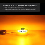 AgriEyes W16P Amber Beacon Light 3.6Inch Pole Mount